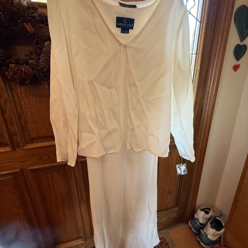 Carole Little White Maxi Pencil Skirt for Work